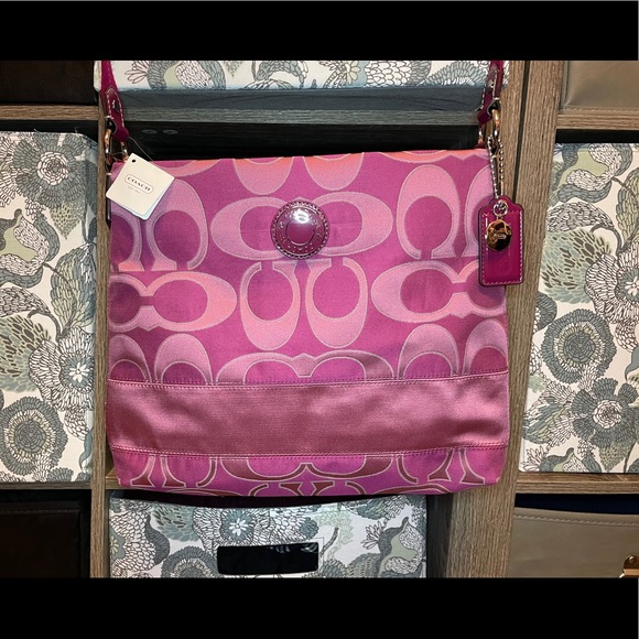NWT Pink Coach Crossbody Purse
